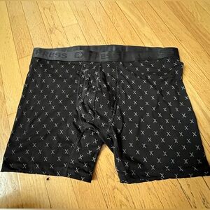 Express Men's Luxe Black Patterned Boxer Briefs